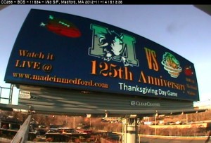 Thanksgiving game billboard