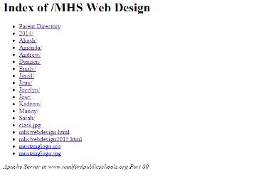 MHS web design directory