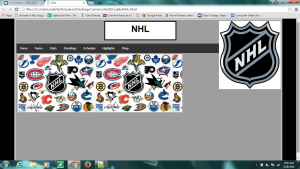 Nhl webpage