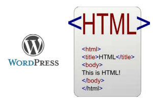 WordPress and HTML