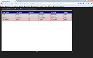 responsive table practice